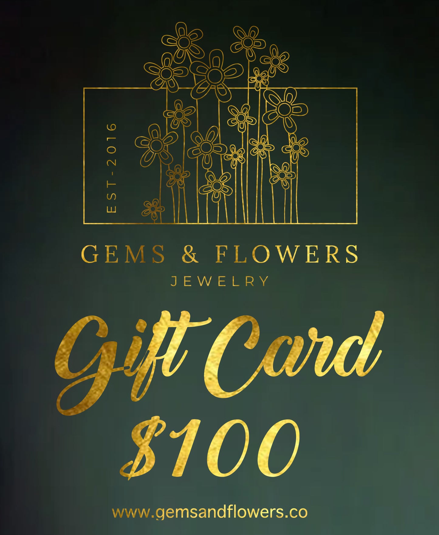 GEMS & Flowers Gift Card