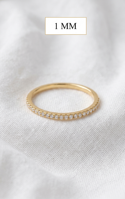 14K Gold Diamond Pave Ring