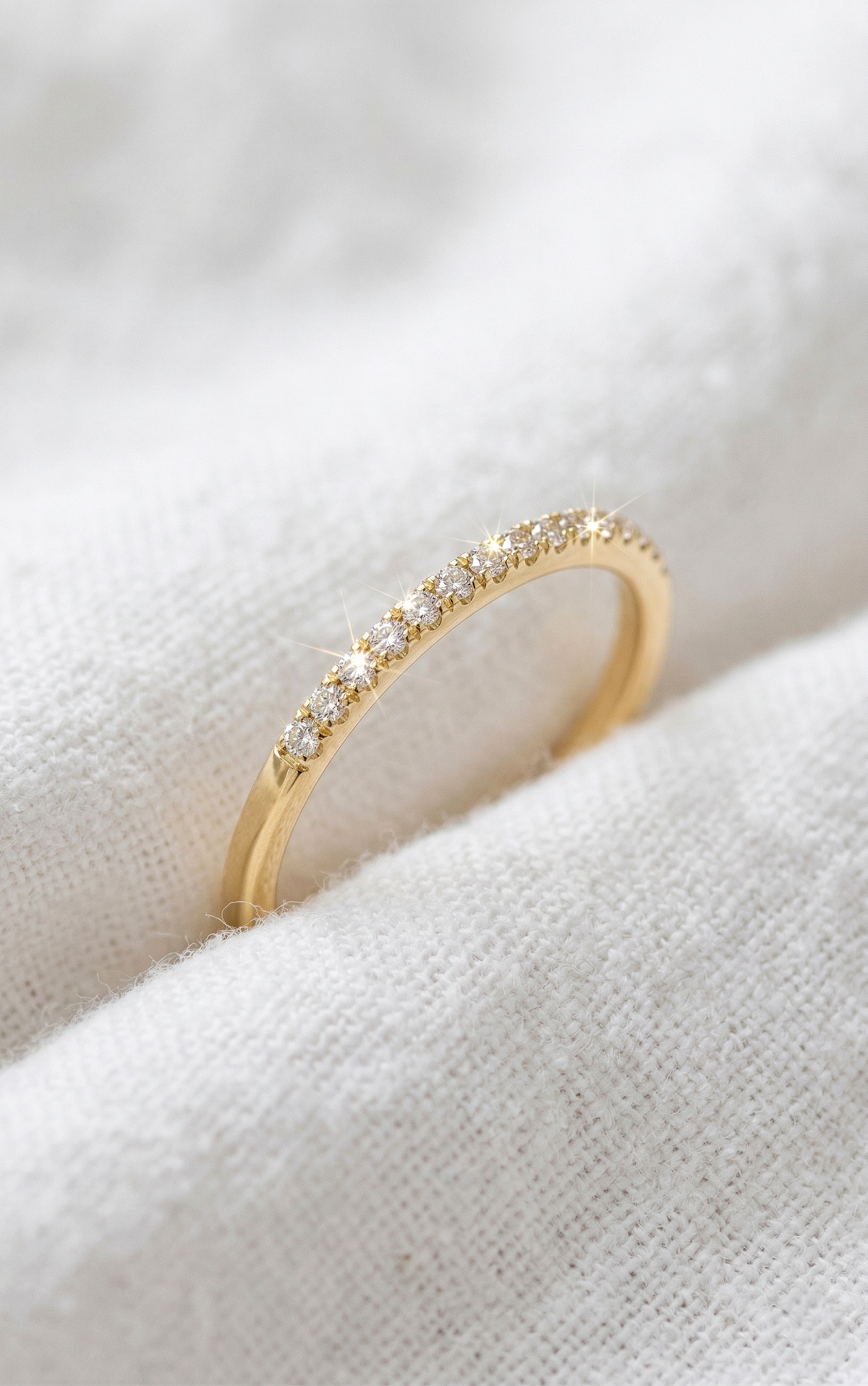 14K Gold Diamond Pave Ring