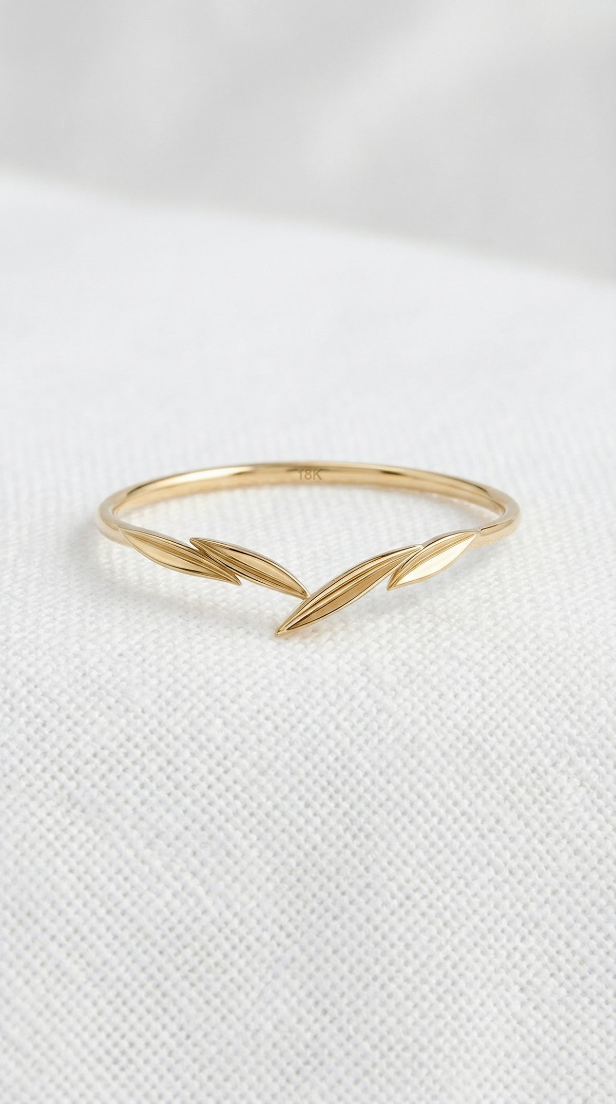 14K Gold Rose Cut Diamond Engagement Ring