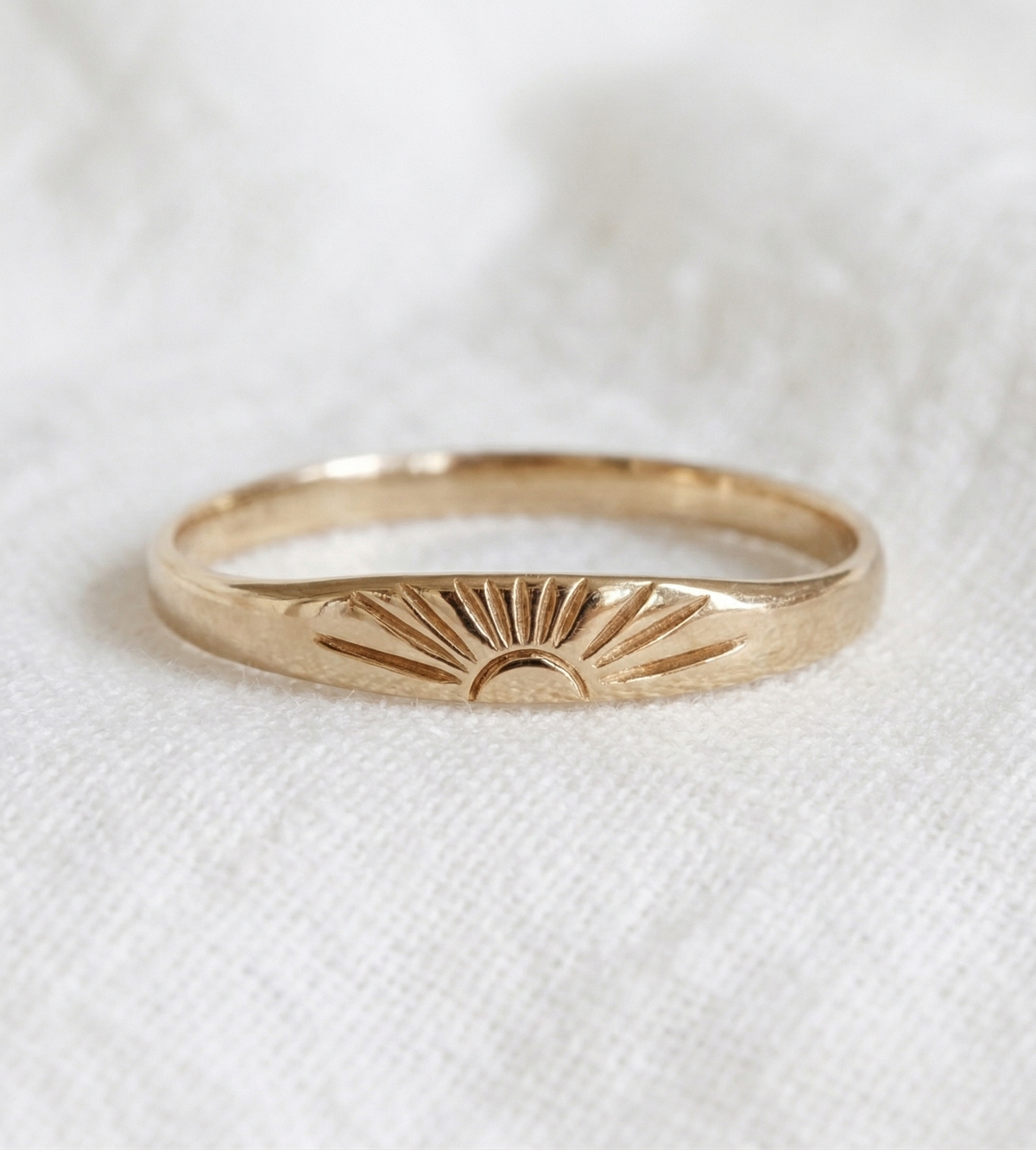 14K Gold Sunrise Ring