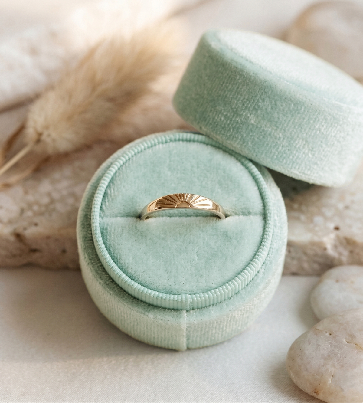 14K Gold Sunrise Ring