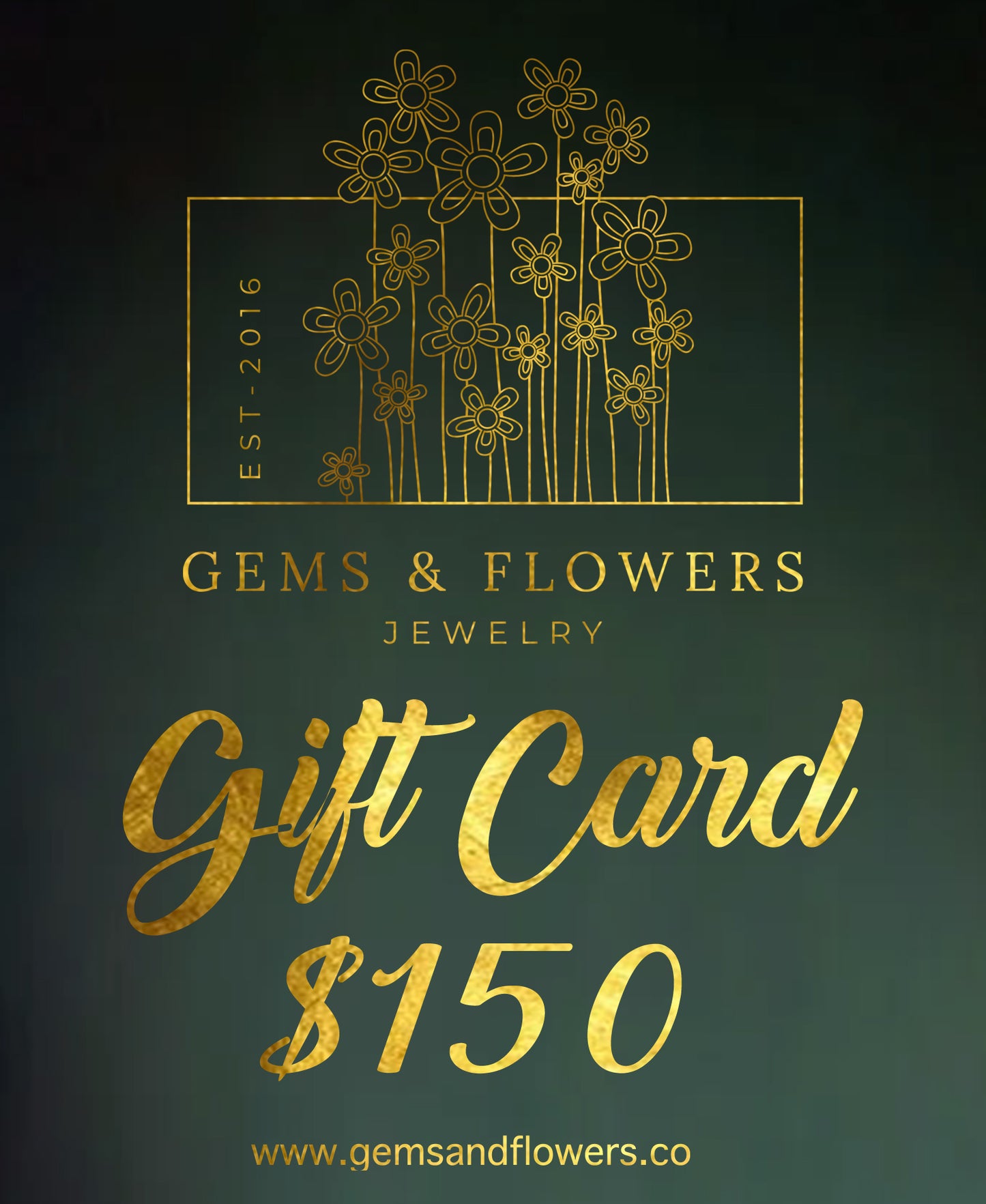 GEMS & Flowers Gift Card