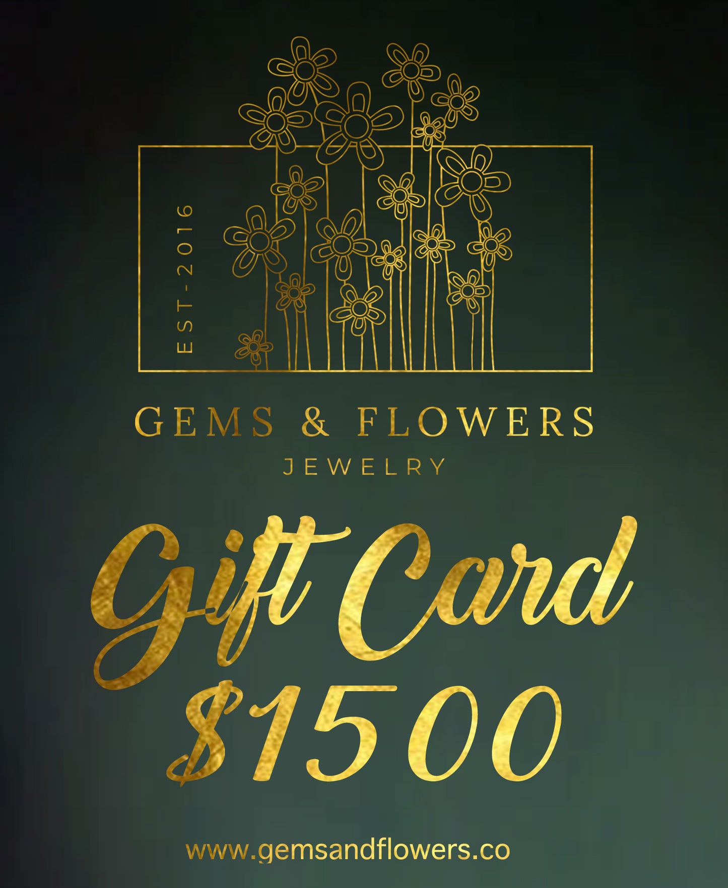 GEMS & Flowers Gift Card