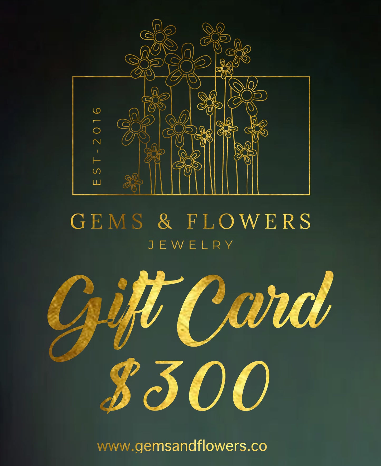 GEMS & Flowers Gift Card