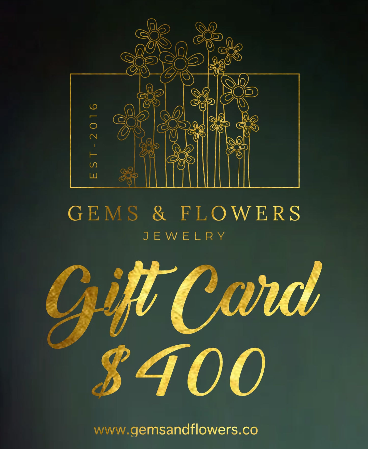 GEMS & Flowers Gift Card