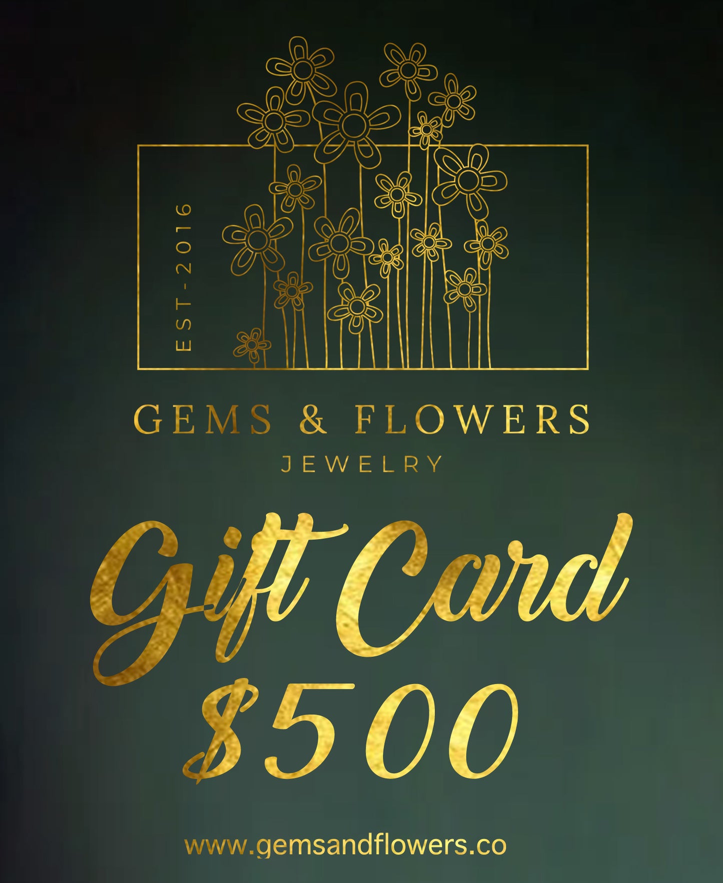 GEMS & Flowers Gift Card