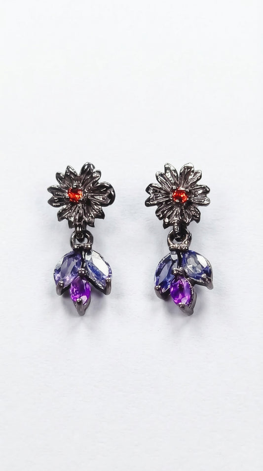925 Silver Blue Iolite Earrings, main product image