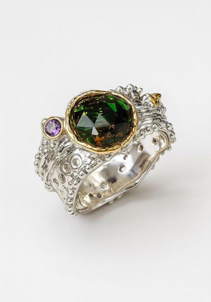 925 Sterling Silver Black Opal Ring, main product image