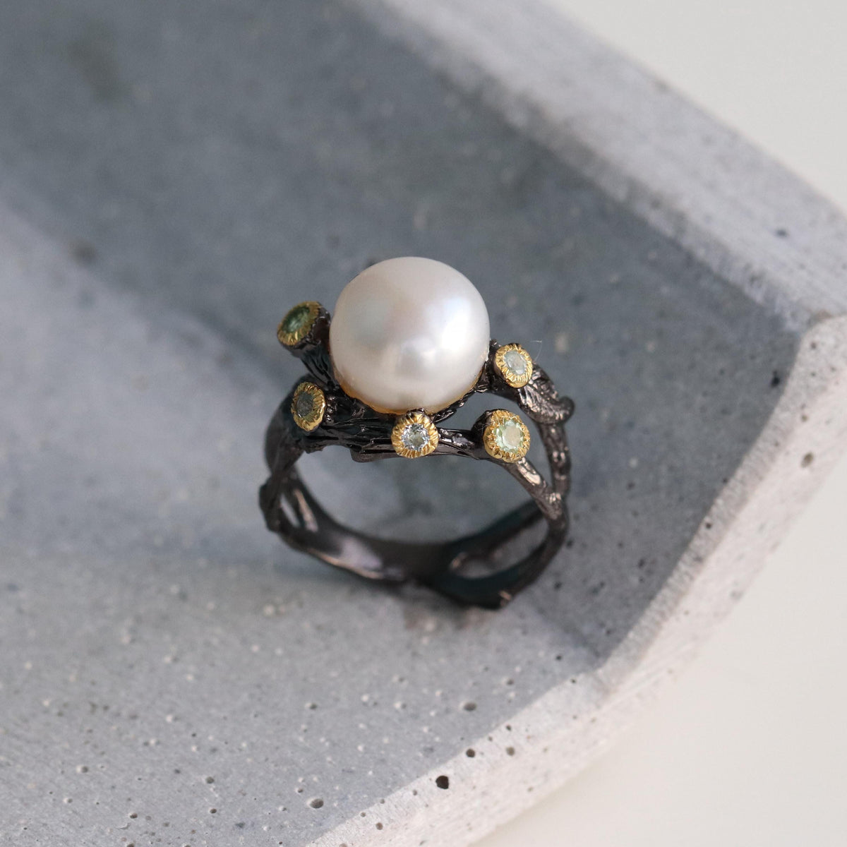 925 Sterling Silver Freshwater Pearl Ring, alternate angle, image 11