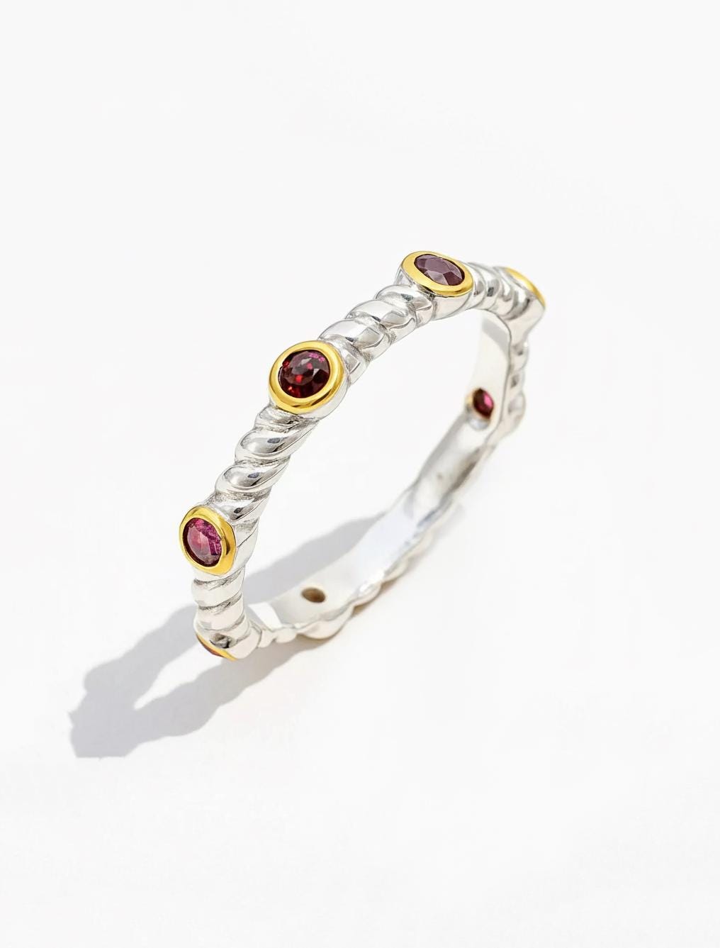 925 Sterling Silver Garnet Ring, main product image
