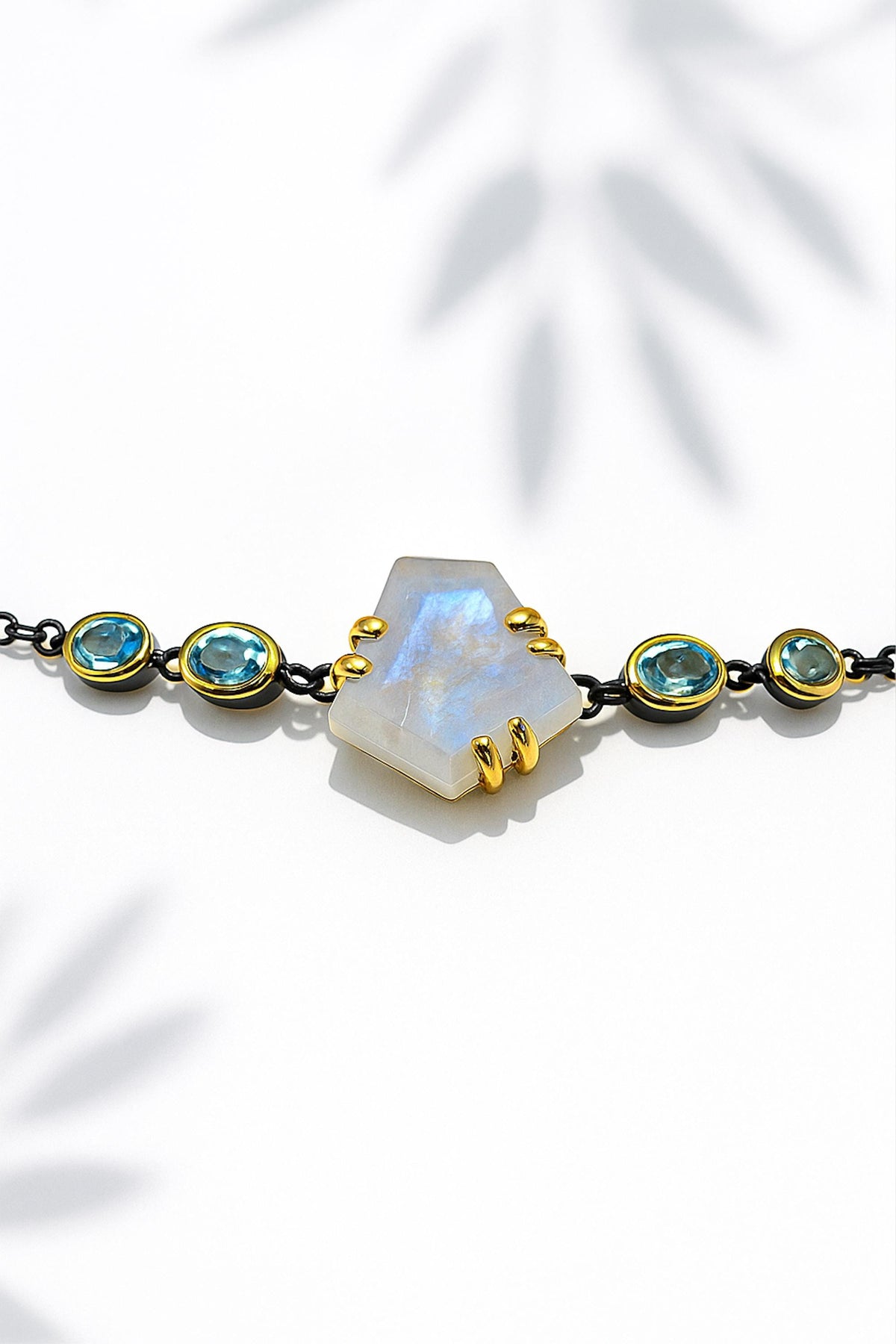 925 Sterling Silver Moonstone Bracelet, main product image