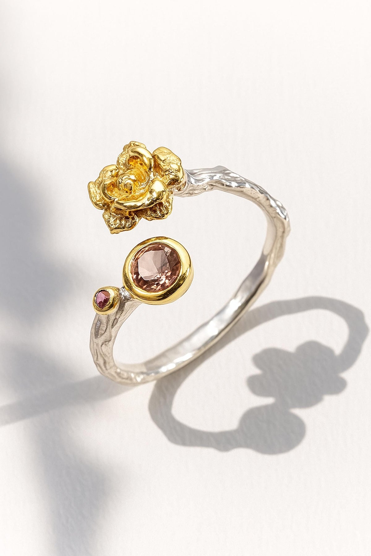 925 Sterling Silver Pink Tourmaline Ring, main product image