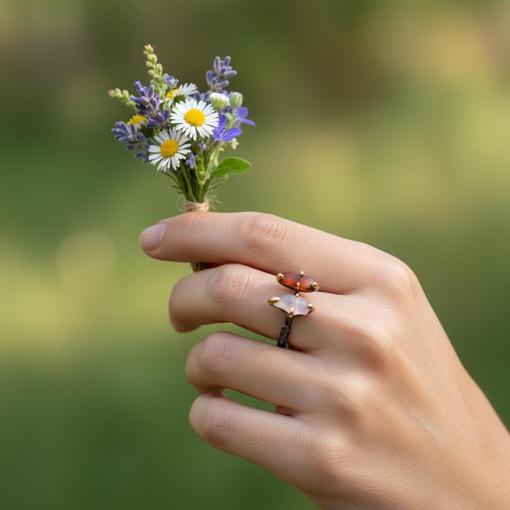 925 Sterling Silver Red Spinel Topaz Ring, close-up detail