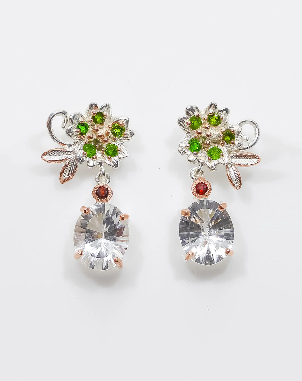 925 Sterling Silver Quartz Earrings, main product image