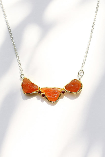 925 Sterling Silver Spessartite Necklace, main product image