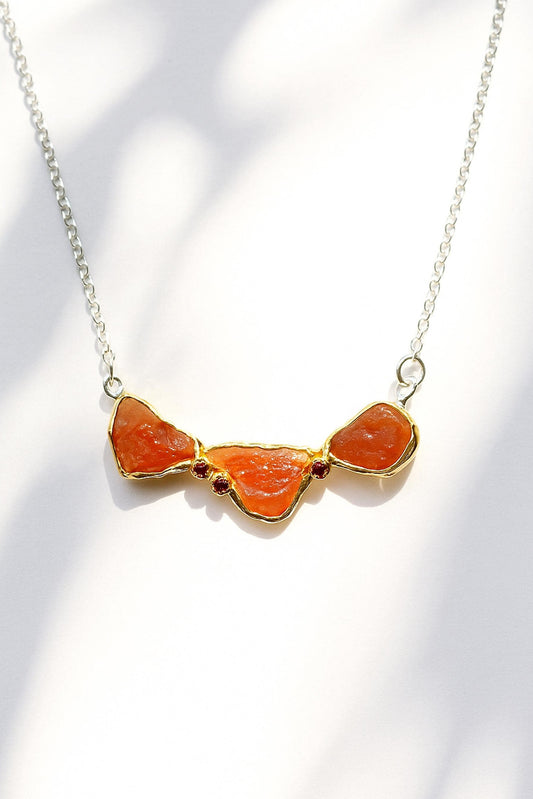 925 Sterling Silver Spessartite Necklace, main product image