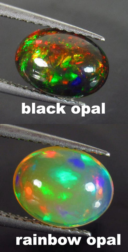 925 Sterling Silver Rainbow Opal Ring, additional angle