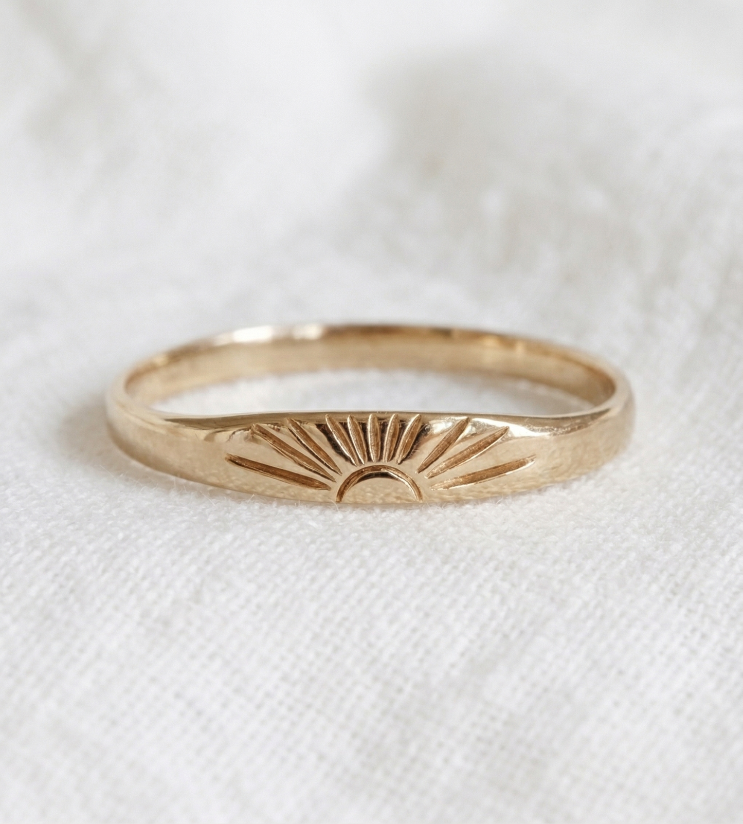 14K Gold Sunrise Ring