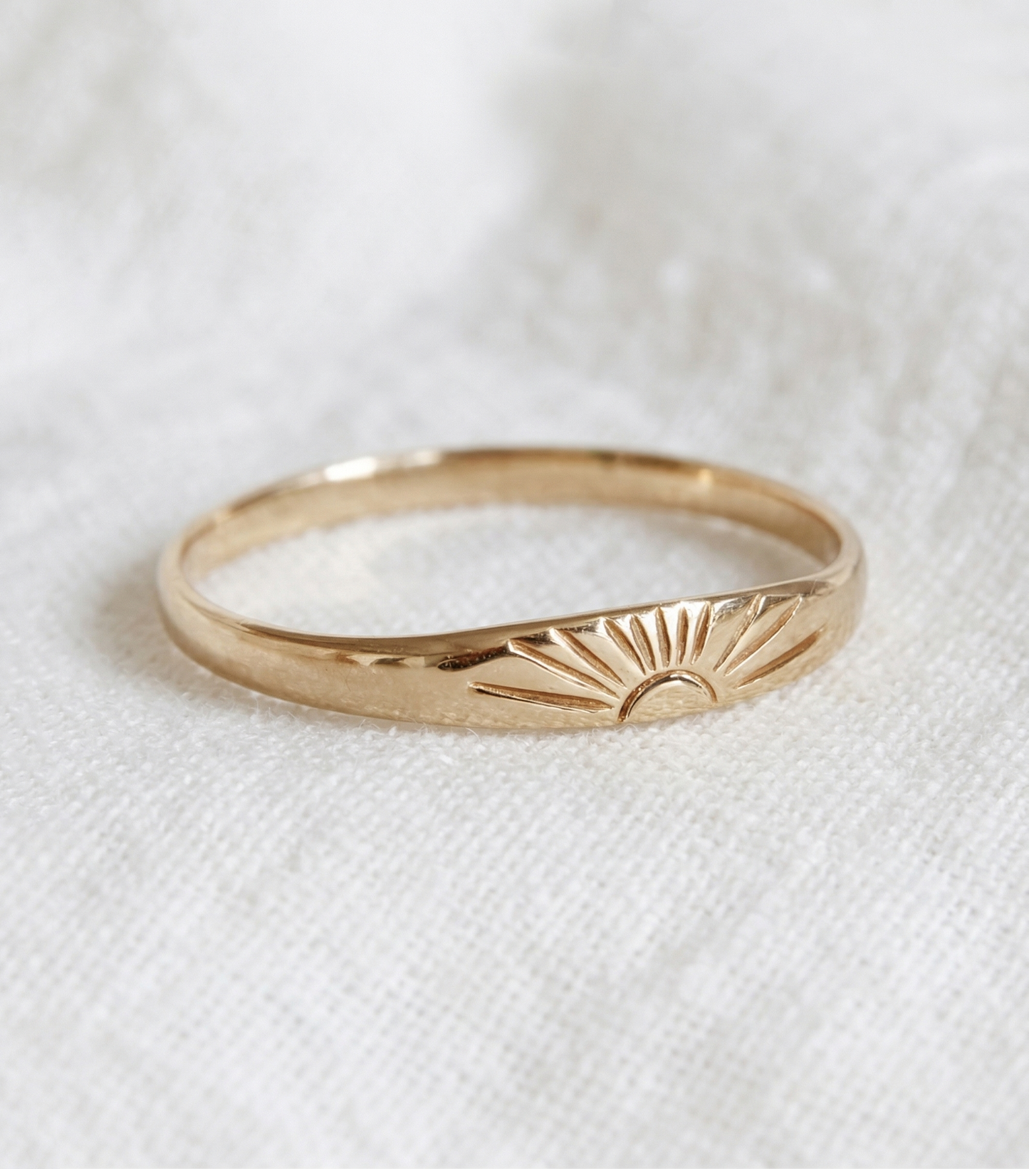 14K Gold Sunrise Ring