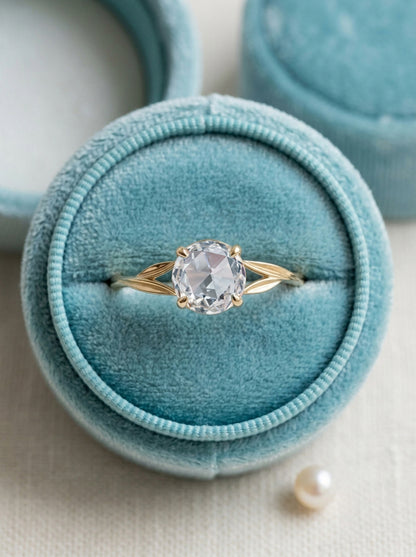 14K Gold Diamond Engagement Ring Set