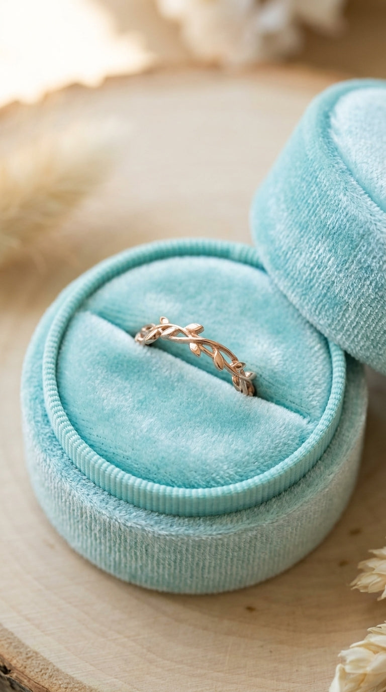 14K Gold Vein Romantic Ring