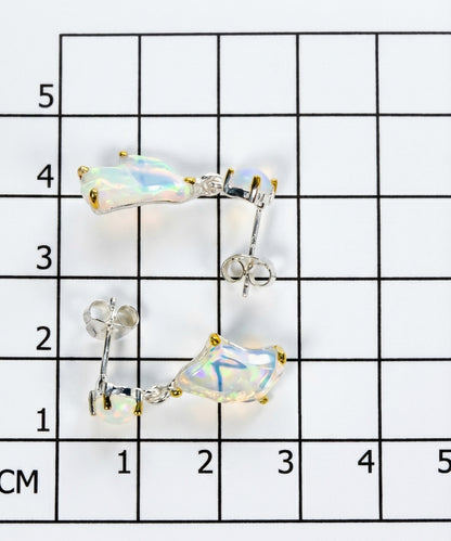 Gift wrapping for 925 silver raiinbow opal earrings