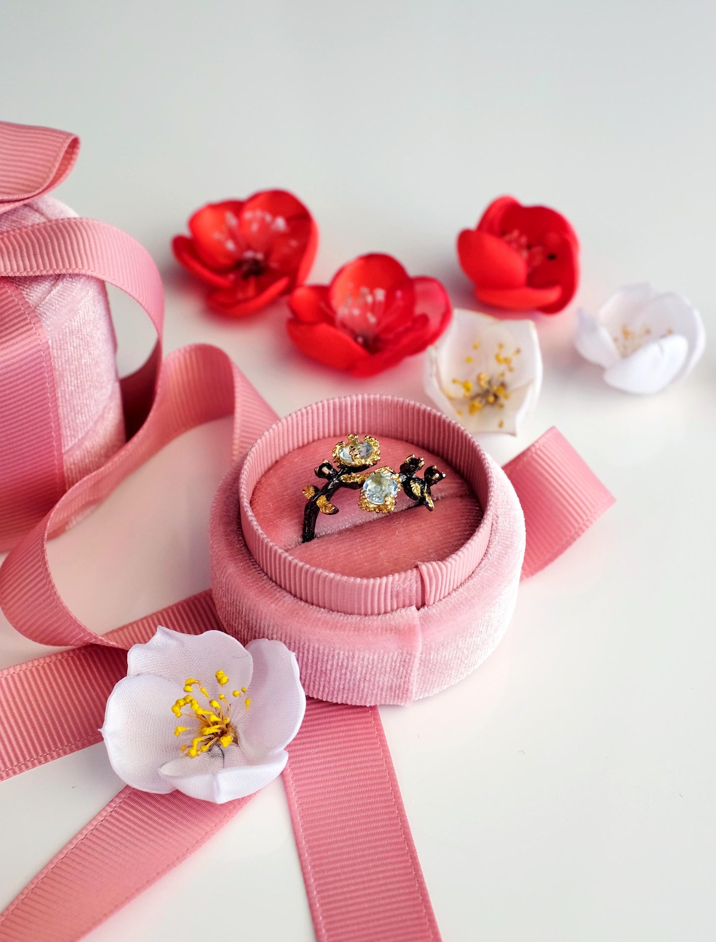 925 Sterling Silver Raw Green Peridot Toi Et Moi Ring