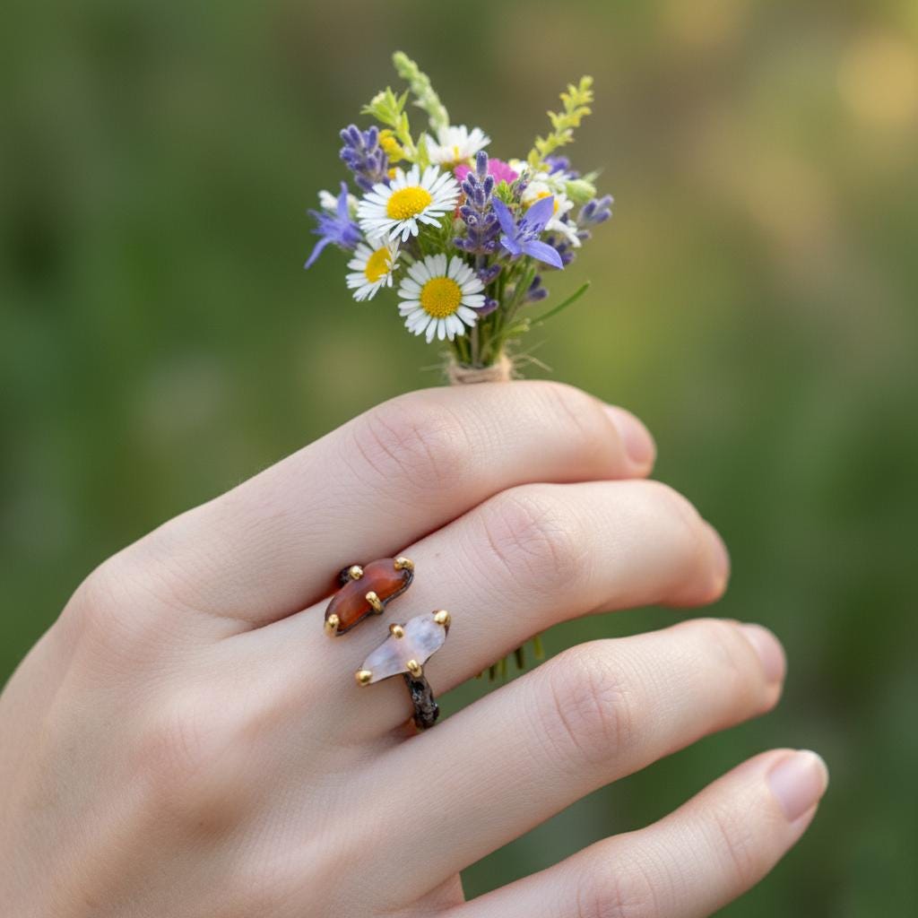 925 Sterling Silver Red Spinel Topaz Ring