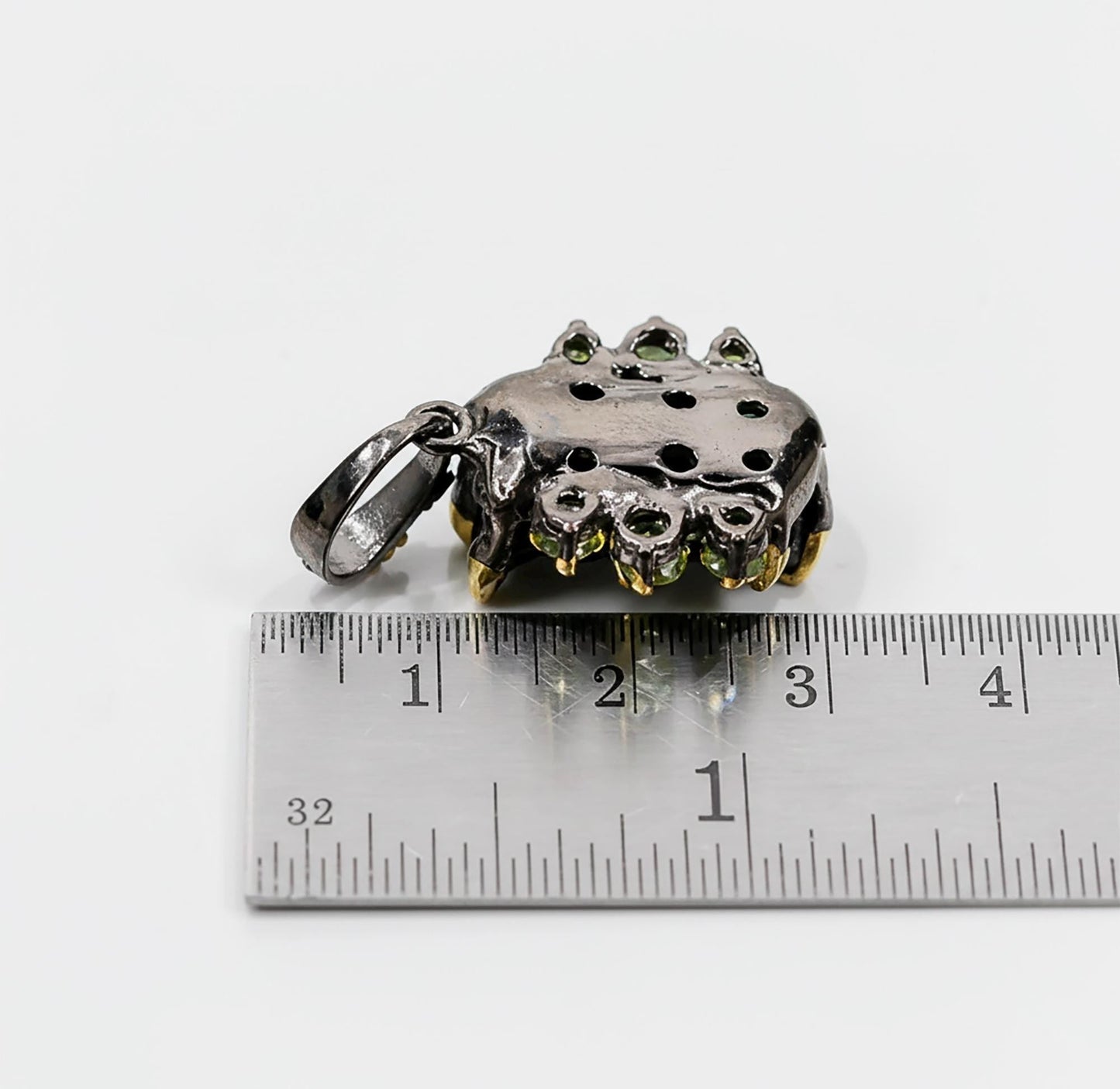 925 Sterling Silver Raw Black Tourmaline Chunky Necklace