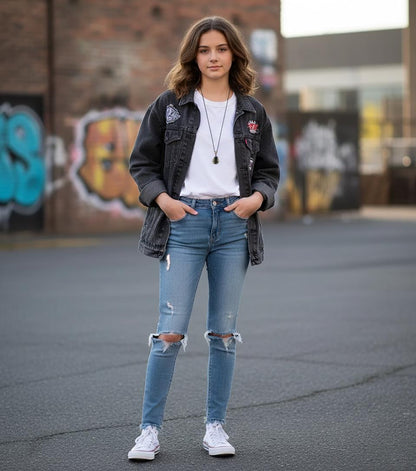 925 Sterling Silver Raw Black Tourmaline Chunky Necklace