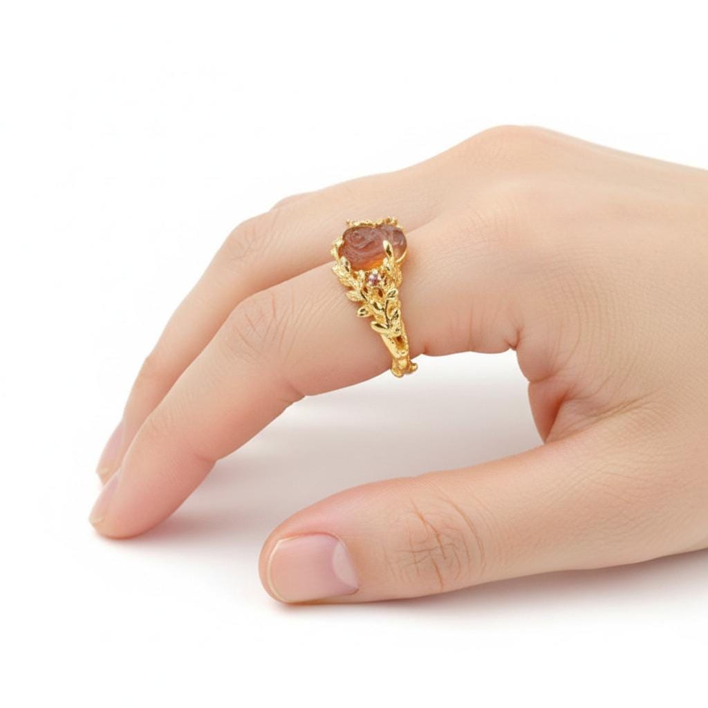 925 Sterling Silver Pink Tourmaline Ring