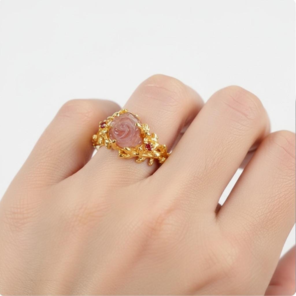 925 Sterling Silver Pink Tourmaline Ring