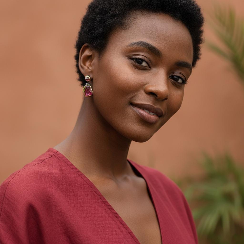 925 sterling silver pink ruby rough bar necklace