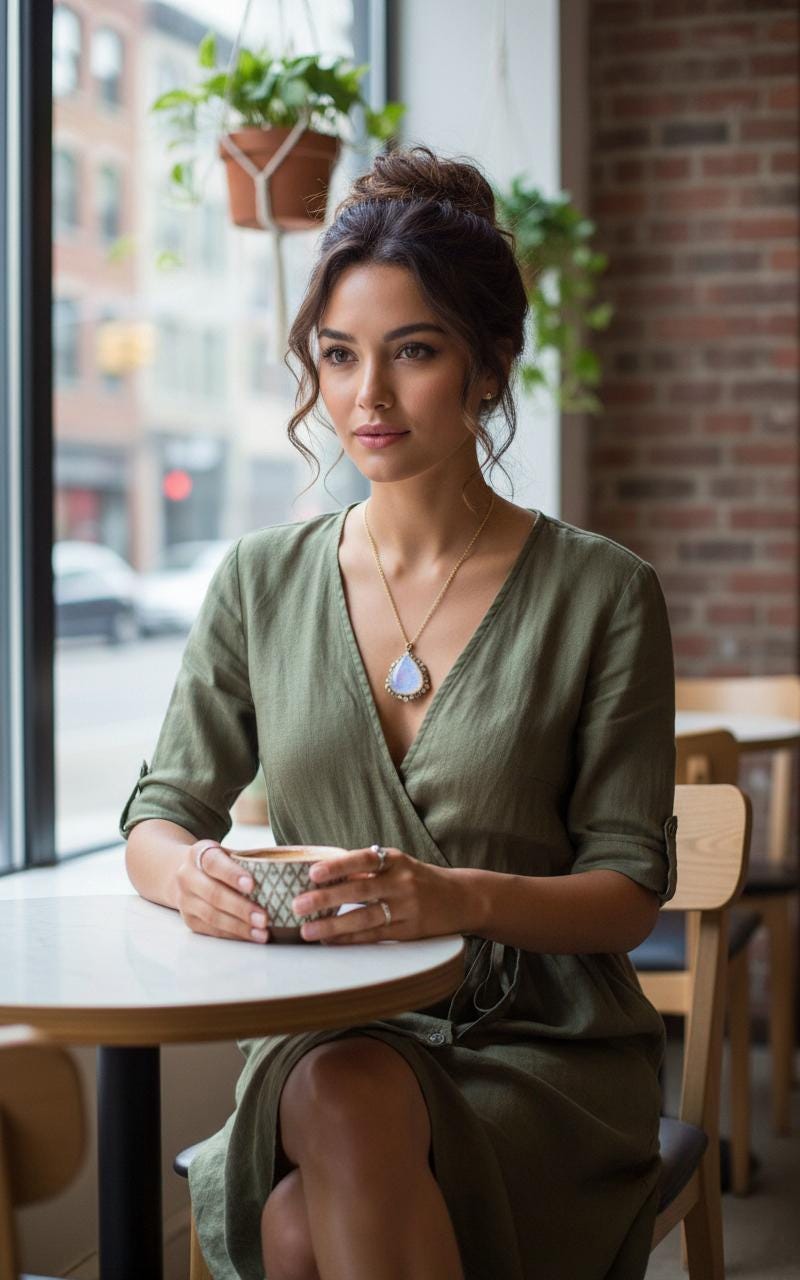 925 Sterling Silver Moonstone Chunky Necklace