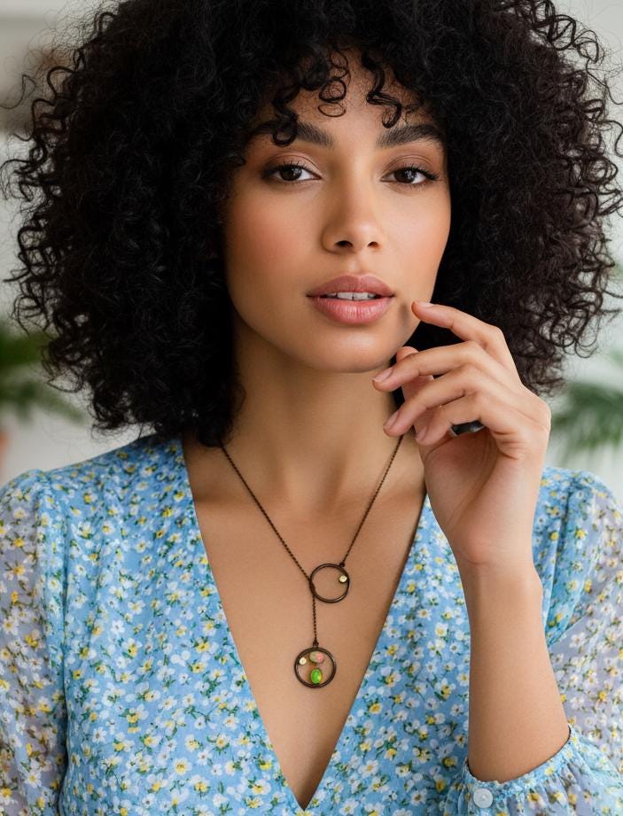 925 Sterling Silver Rainbow Opal Necklace