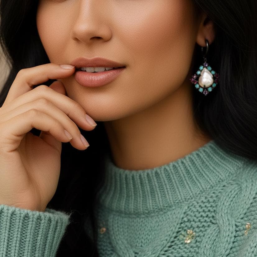 925 Sterling Silver Freshwater Pearl Dangle Earrings