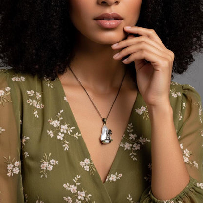 925 Sterling Silver Baroque Pearl Necklace