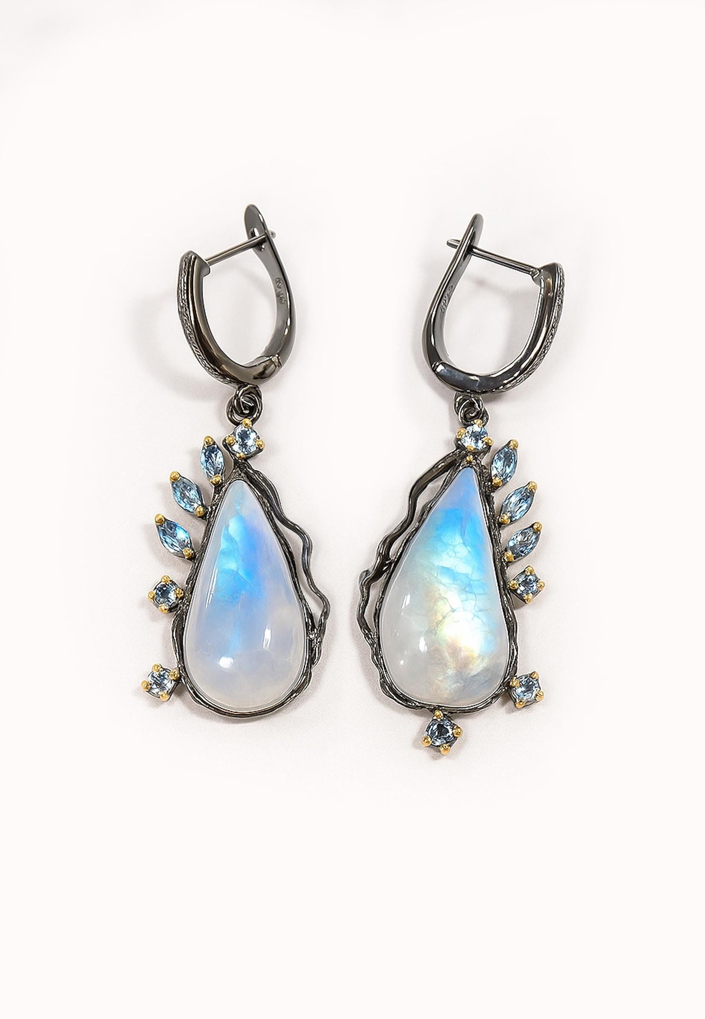 925 Sterling Silver Moonstone Earrings