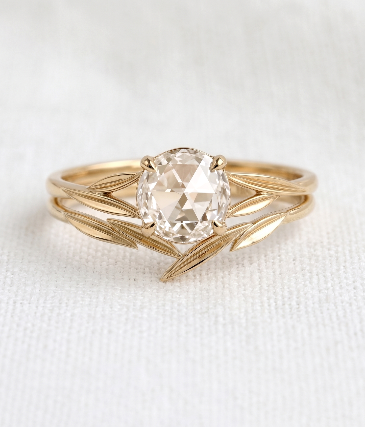 14K Gold Diamond Engagement Ring Set