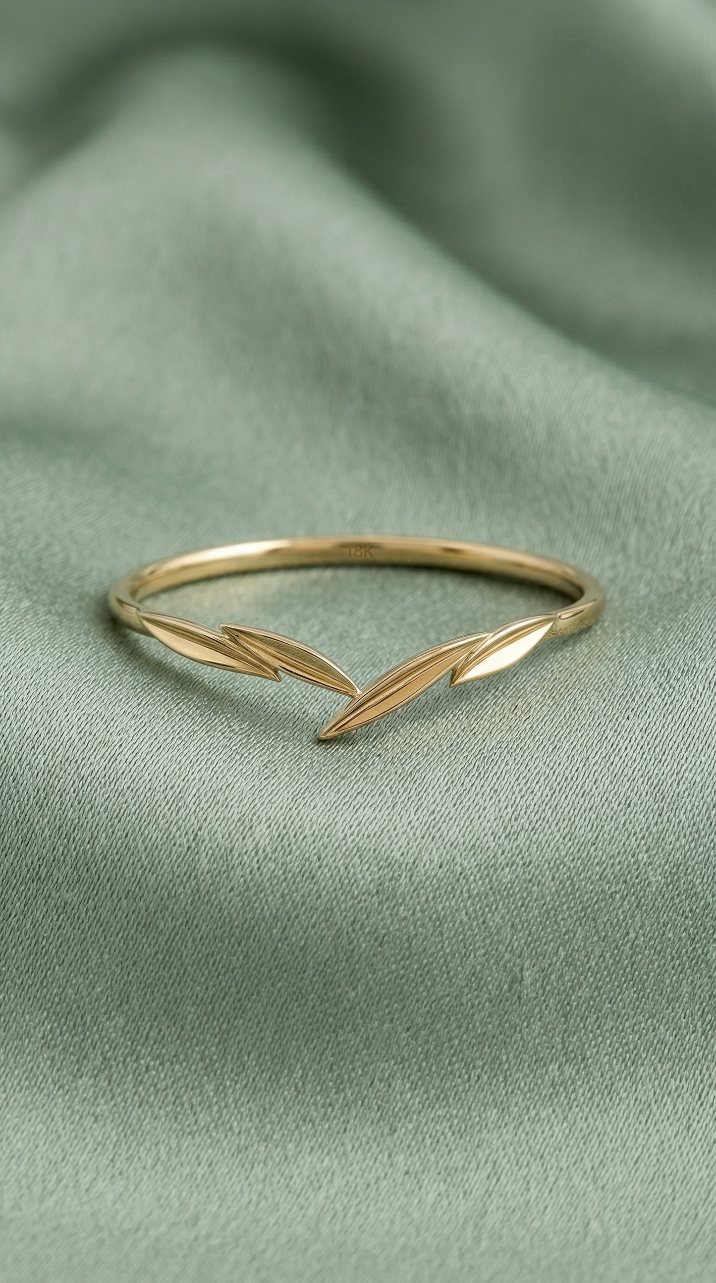 14K Gold Rose Cut Diamond Engagement Ring