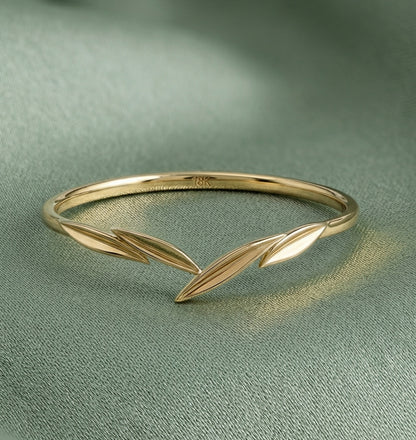 14K Gold Rose Cut Diamond Engagement Ring