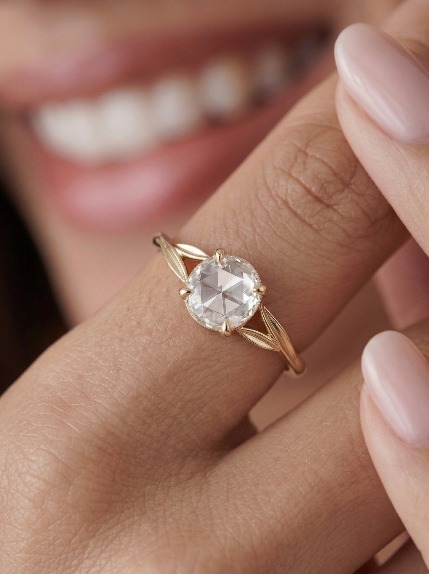 14K Gold Diamond Engagement Ring Set