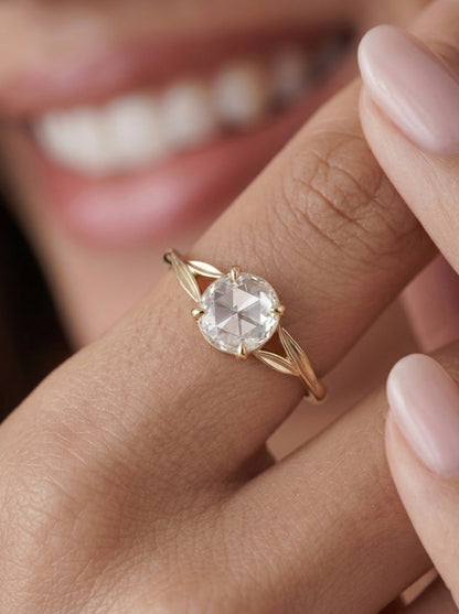 14K Gold Diamond Engagement Ring Set