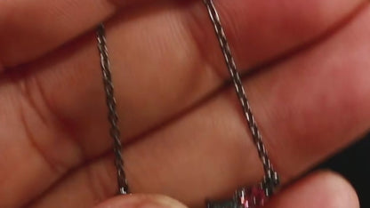 925 silver cluster strand opal necklace