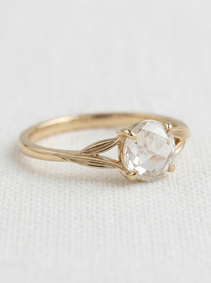 14K Gold Diamond Engagement Ring Set