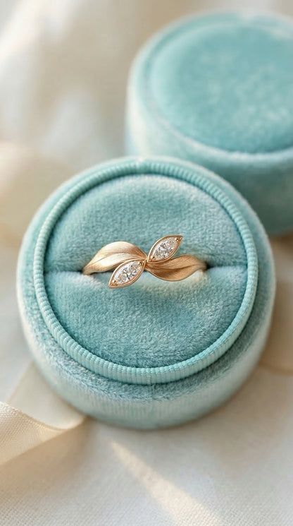 14K Gold Toi Et Moi Diamond Ring